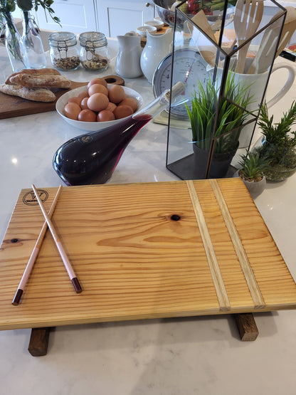 Oak inlaid  Sushi Boards