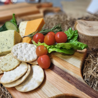 Oak Inlaid Serving Board – Crafted for Style and Function